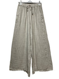 100% Linen Pants in Black