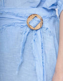 100% Linen Skirt in Sand