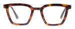 Edgy Squared Off Reading Glasses in Matte Tortoise