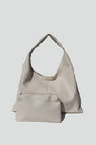 Shoulder Hobo Bag in Ivory