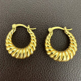 18K Gold Plated Small Hoop Earrings