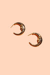 18K Gold Plated Brass Moonstruck Hoop Earrings