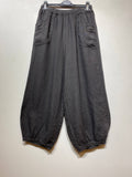 100% Linen Bubble Pants in Sage Green