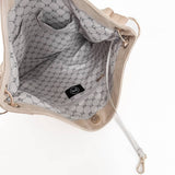 Rivet Vegan Suede Hobo Bag in Camel