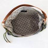 Nylon Slouchy Shoulder Bag in Navy