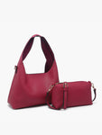 Soft Hobo Bag with Inner Bag in Black