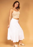 100% Cotton Skirt in Sage Green