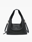 Soft Hobo Bag with Inner Bag in Black