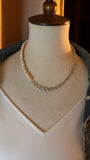 Chain and Pearl Necklace