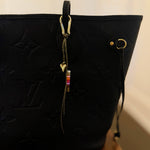 Heart and Beads Bag Charm