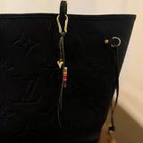Heart and Beads Bag Charm