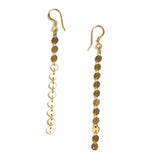 24K Gold Plated Layered Disc Earrings