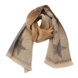 Star Pattern Scarf in Red