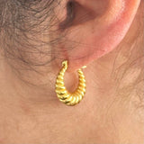 18K Gold Plated Small Hoop Earrings