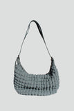 Quilted Shoulder Bag in Sky Blue