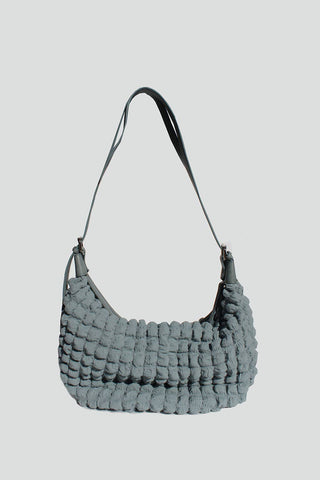 Quilted Shoulder Bag in Sky Blue
