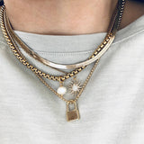 18K Gold Plated Single Pearl Necklace