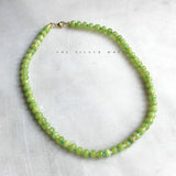 Stone Candy Beaded Necklace in Aqua