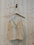 100% Linen Tank in Brown