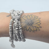 Silver Orbit Stretch Bracelet