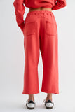 100% Cotton Barrel Lounge Pants in Blushed Brick