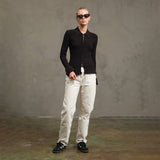 Knitted Collared Cardigan in Mocha