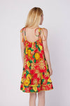Positano Dress in Amalfi Red & Lemon Spring