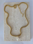 18K Gold Plated Single Pearl Necklace