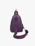 Sling Bag with Flapover Pocket in Brown