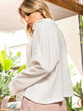 Oversized Long Sleeve Polo