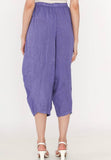 100% Linen Barrel Pants in Beige