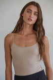 Basic Full Length Cami in Light Taupe