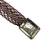 Handmade Leather Belt with Square Buckle