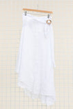 100% Linen Skirt in Beige