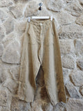 100% Linen Pants with Pockets in Camel