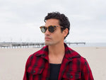 Vintage Inspired Round Sunglasses in Antique Tortoise