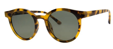 Vintage Inspired Round Sunglasses in Antique Tortoise