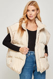 Cream Puffer Vest