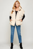 Cream Puffer Vest