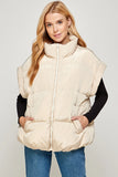 Cream Puffer Vest