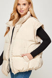 Cream Puffer Vest