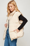 Cream Puffer Vest