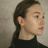 Geometric Fluid Line Ear Cuff