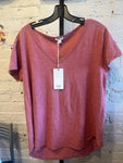 Pink V-Neck T-Shirt