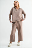 100% Cotton Barrel Lounge Pants in Blushed Brick