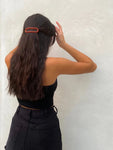 Byron Hair Clips in Orange