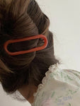 Byron Hair Clips in Orange