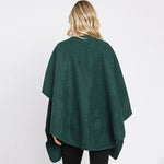 Solid Pull Through Interlock Wrap Poncho