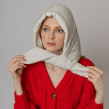 Padded Puffer Snood Hat With Tie