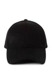 Solid Baseball Cap in Black